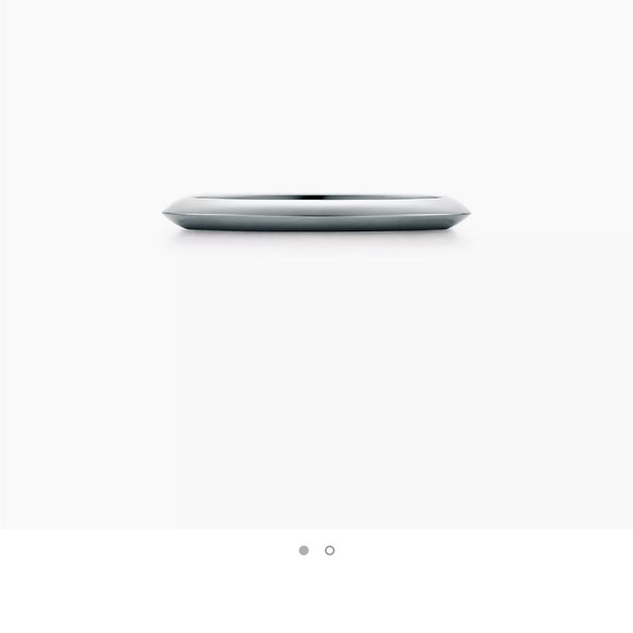 Tiffany and Co platinum knife edge wedding band - Picture 8 of 8